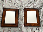 Mohogany Framed Vintage Mirrors Set Of Two
