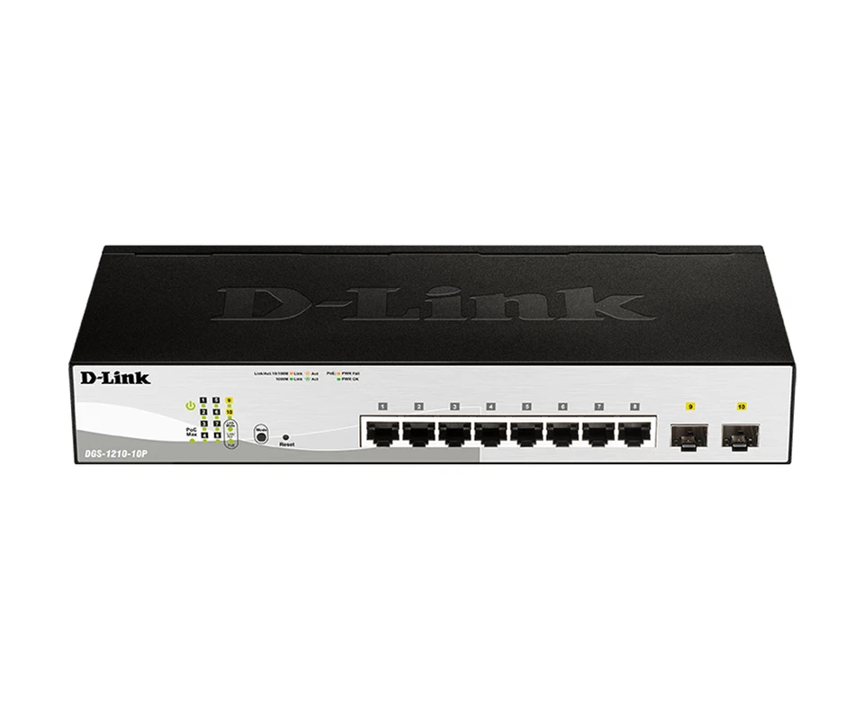 D-LINK DGS-1210-10P/ 10Port Gigabit Smart Managed PoE Switch - Image 1 of 1