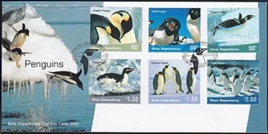 NEW ZEALAND ROSS DEPENDENCY 2001 Penguins FDC............................B3871b - Picture 1 of 1