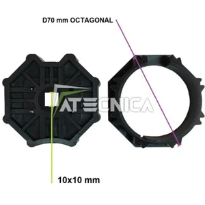 Adaptador De Motor Tubular Para Persiana Eje 70 Mm Conexión 10X10Mm Aprimatic - Imagen 1 de 1