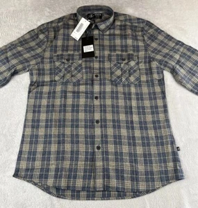 Indigo mens long sleeve plaid button up shirt size small - Picture 1 of 9