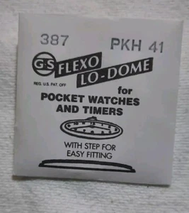 Vintage NOS G-S Flexo Lo-Dome Crystals Pocket Watches & Timers PKH 41 - Picture 1 of 2