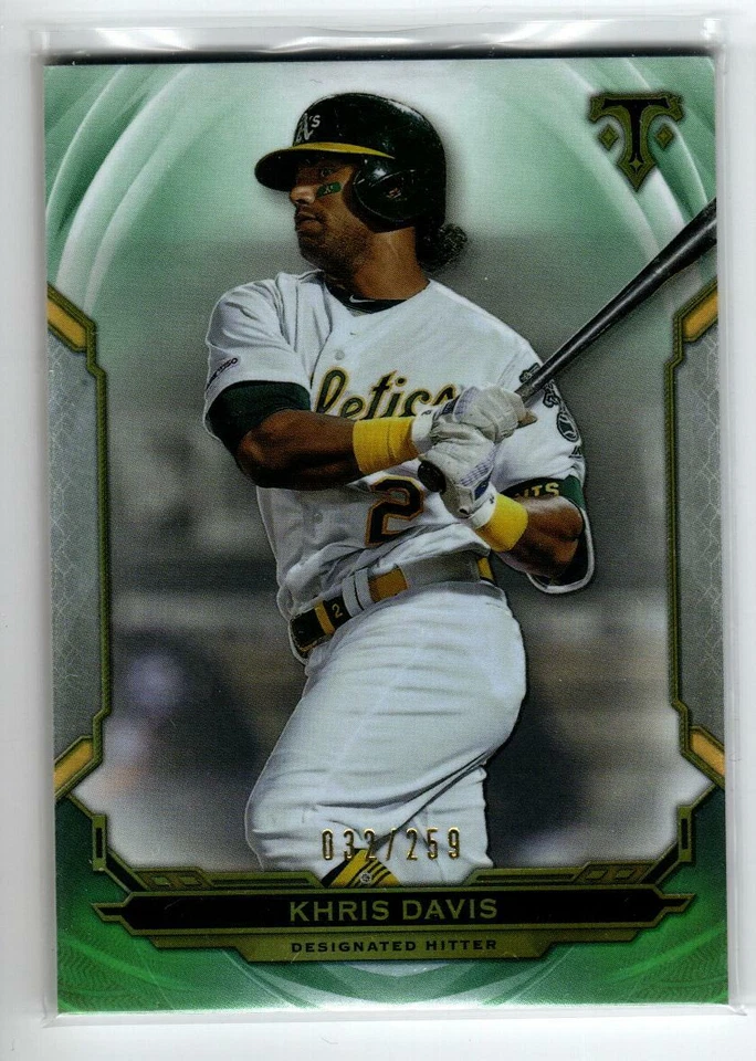 2019 Topps Triple Threads Emerald #14 Khris Davis /259 (ref 221234) - Image 1 of 1