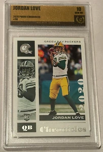 Tarjeta de novato Panini Chronicles Jordan Love Packers 2020 #38 gema como nueva 10 - Imagen 1 de 5