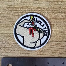 WEIRD BOOTY TACO ASS P73 PATCH BADGE SEW ON EMBROIDERY CREST
