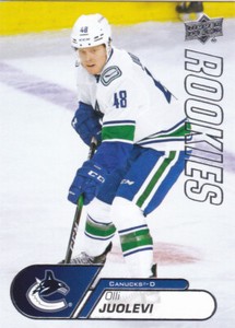 20/21 UD STAR ROOKIES..OLLI JUOLEVI..RC..# 3..CANUCKS..FREE COMBINED SHIP