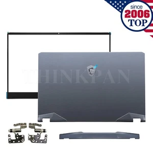 New LCD Back Cover+Bezel+Hinge For MSI GE76 Raider 10SGS 10SFS 10UE 11UE MS-17K1 - Picture 1 of 9