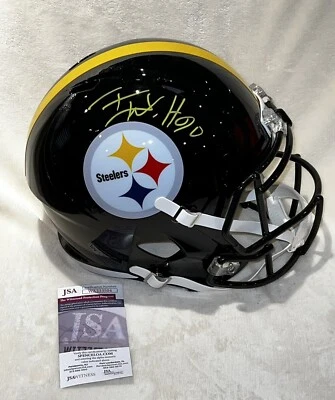 T J Watt Signed Full Sized Pittsburgh Steeler Speed Replica Helmet JSA COA - Image 1 of 4