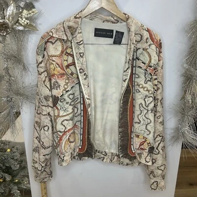 Chaqueta August Silk Track para mujer mediana 100 % seda cremallera completa madura Foto 1 de 4