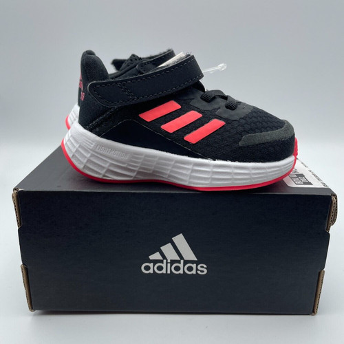 Adidas Baby Shoes Size 3K Boys Girls Infant Duramo SL Black Red Running Sneaker for sale online