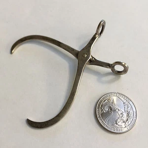 Sterling silver miniature sugar tongs, Webster Co. - Picture 1 of 2