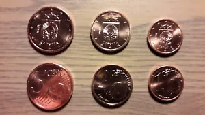 LETONIA 2014: TRIO DE MONEDAS DE 1 + 2 + 5 CENTIMOS DE EURO . S/C - Imagen 1 de 1