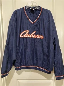 WAR EAGLE AUBURN V-NECK GAME DAY PULLOVER GOLF WINDBREAKER JACKET MENS XL - Picture 1 of 4
