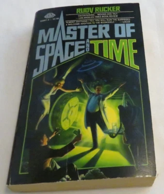Master of Space and Time Rudy Rucker 1985 Paperback 1st Printing Baen - Image 1 of 4