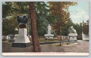 Kansas (KS) View Postcard - Statuary In Wonderland Park - Wichita, Kans. - Picture 1 of 2