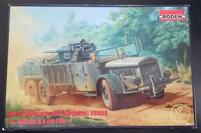 RODEN MODEL 727 KIT GERMAN ARMORED FLAK GUN ARTILLERY VEHICLE WWII PARTS SEALED - Image 1 of 2