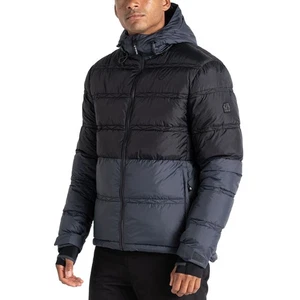 Chaqueta de esquí acolchada térmica con capucha impermeable Ollie Dare 2b para hombre - ébano - Imagen 1 de 7