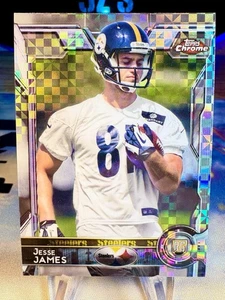 2015 Jesse James Topps Chrome X-Fractor Rookie Card #193 Pittsburgh Steelers - Picture 1 of 2