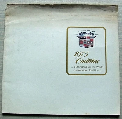 Folleto de ventas Cadillac USA Range LF 1975 Fleetwood Brougham ELDORADO DeVILLE Foto 1 de 4