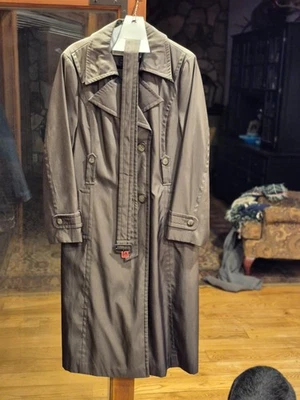 HILARY RADLEY,纽约,带腰带衬里紧身大衣,14 码 — 第 1/4 张图片