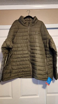 Columbia Men's Omni-Heat Powder Lite Insulated Jacket Green 4X New Puffy Puffer  - Image 1 of 4