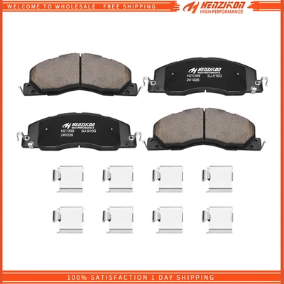 Front Ceramic Brake Pads w/Hardware for 2009 2010 2011 2012 - 2018 Ram2500 3500 - Image 1 of 4