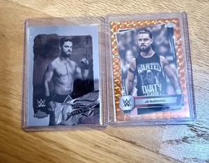 2025 Topps Chrome WWE Orange Geometric Refractor JD McDonagh 25/25 & Cactus Jack - Picture 1 of 2