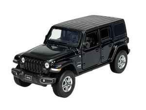 TAYUMO JEEP WRANGLER SAHARA BLACK 1:32 DIE CAST METAL MODEL NEW IN BOX 32120002 - Picture 1 of 7