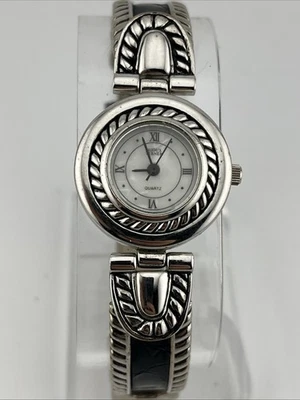 Reloj Bijoux Terner 26mm Caja Plateada Negro/Plateado Estilo Suroeste Batería Nueva Foto 1 de 4