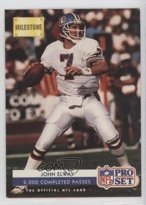 1992 Pro Set Milestone John Elway #25 HOF - Image 1 of 2