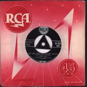 Perry Como My Little Baby 7" vinyl UK Rca 1957 3 prong tri centre in company - Picture 1 of 2