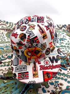 Chicago Black Hawks New Era 9 Fifty Ajustable Hat Youth. Good Condition - Picture 1 of 10