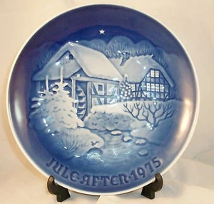 Blue & White Jule After 1975 B&G Copenhagen Plate Mint - Picture 1 of 2