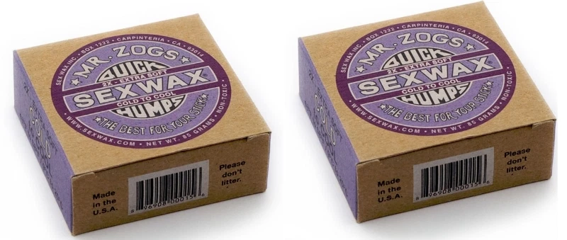 2 Blocks Sex Wax Surf Wax '2x' Cold Water - Surfboard Sexwax coconut Quick Humps - Image 1 of 1