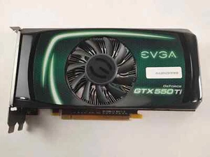 EVGA NVIDIA GeForce GTX 550 Ti 1 GB GDDR5 PCI Express 2.0 x16 Video Card - Picture 1 of 1