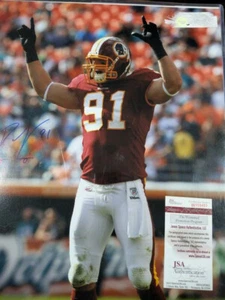 Ryan Kerrigan Autographed *Blue Redskins 16x20 Photo- JSA W Auth - Picture 1 of 2