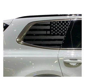 Distressed USA Flag Decals - Fits 2022 + Kia Telluride Window KT1-QR3 - Picture 1 of 4