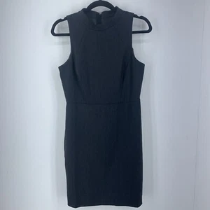 J Crew Women 8P Sheath Dress Preppy Professional Career Suiting Black Wool Blend - Picture 1 of 10