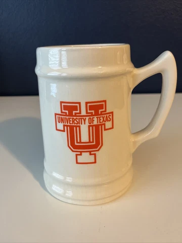 Texas Longhorns Beer Stein Vintage University of Texas UT - Hook ‘em Horns Cover