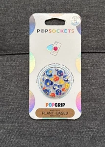 PopSockets PopGrip Swap Top Phone Grip Stand- Pansy Raid Blue Floral Flowers - Picture 1 of 2