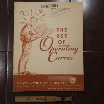 Folleto Pratt & Whitney 1945 "El uso de las curvas de funcionamiento" Foto 1 de 4