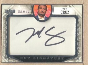 Ted Cruz 17 2022 Decision Vault Cut Signature Autograph Auto