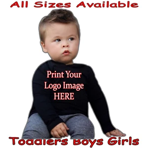 Toddlers Sweatshirt All Sizes Personalized Custom Printing Names Numbers Images - Picture 1 of 2