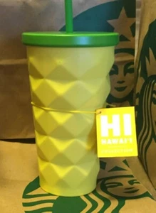 New Starbucks Hawaii Pineapple Grande 16 oz. Metal Tumbler Cold CUP Mug - Picture 1 of 1