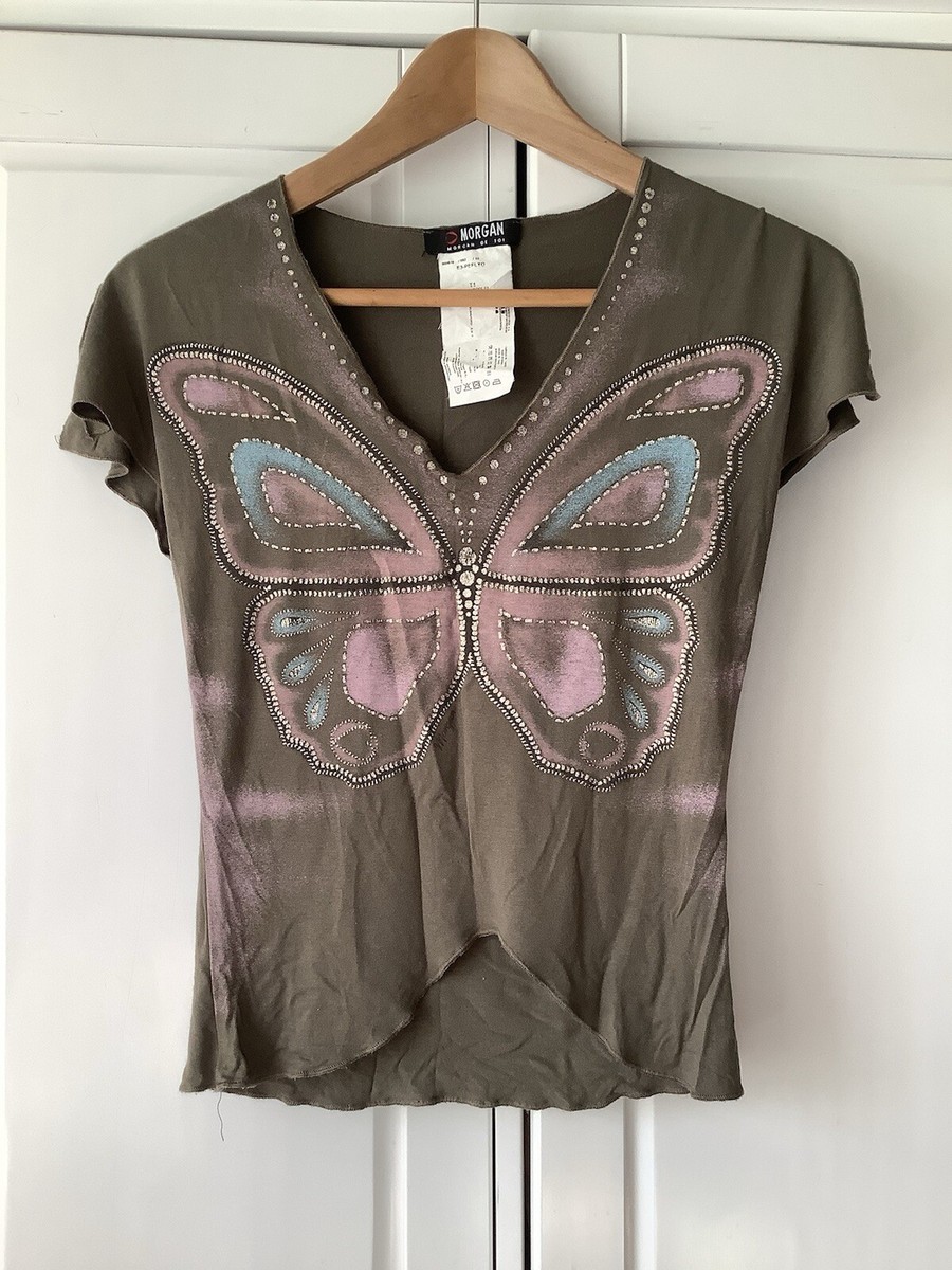 morgan de toi butterfly top