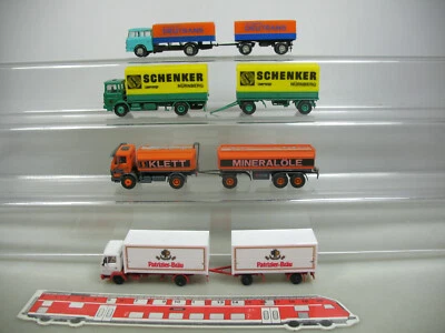 4x Kibri etc (?) H0 Truck : Mercedes Touch Fastener/Patrizier-Bräu + Man - Image 1 of 4