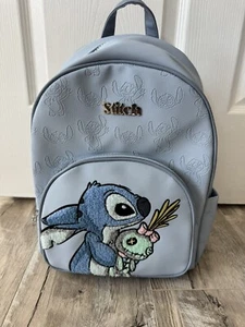 Disney Lilo & Stitch Scrump Faux Leather Backpack {13.5”x10”} *Primark*-NEW - Picture 1 of 5