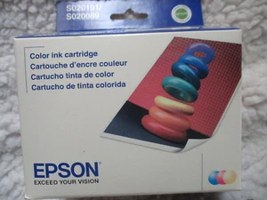 Epson S020191/S020089 Genuine Color Ink Cartridge for Stylus/Stylus Scan Printer - Picture 1 of 8