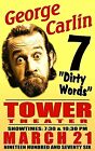 GEORGE CARLIN 1976 Concert Poster TOWER THEATRE Upper Darby PA POSTER