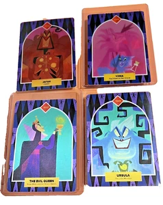 Disney 2024 Magic Key Exclusive Lenticular Villain Cards Complete Set of 4 - Picture 1 of 2
